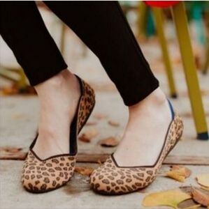 Rothy's Leopard Round Toe V Cut